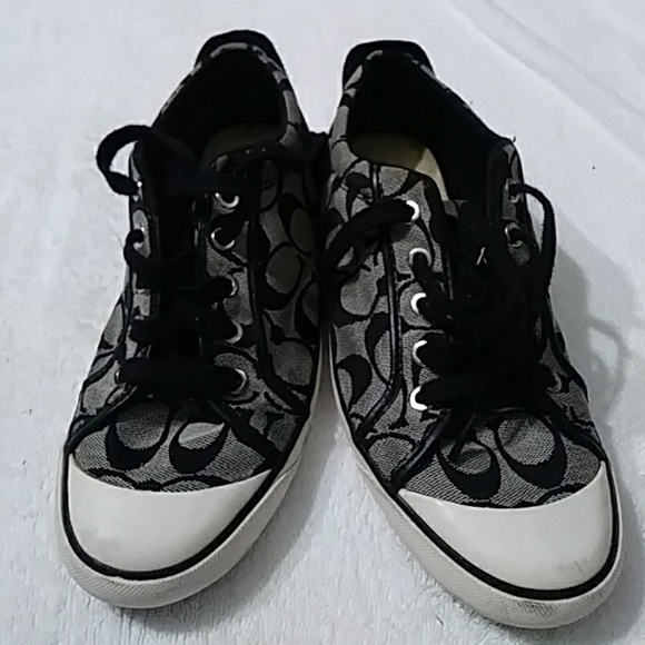 Coach Shoes - Coach Women's Barrett SignatureC Sneakers Black 9B